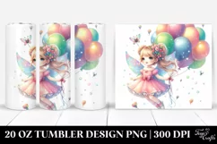 Colorful Floating Fairy | 20 Oz Tumbler Product Image 1
