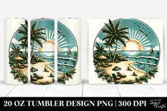 Vintage Island Beetle Car Tumbler Product Image 1