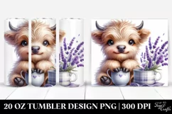 Baby Highland Cow Tumbler Product Image 1