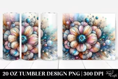 Abstract Stained Anemone 20 Oz Tumbler Product Image 1