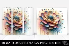 Abstract Stained Anemone 20 Oz Tumbler Product Image 1