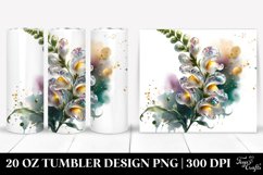 Shiny Watercolor Snapdragon Tumbler Product Image 1