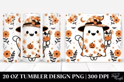 Cartoon Simplistic Haloween Ghost | 20 oz Tumbler Product Image 1