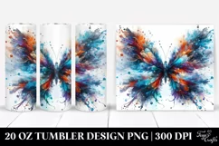 Abstract Ice Butterfly Tumbler | 20 oz Tumbler Product Image 1