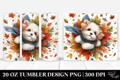 Colorful Tumbling Dog 20 oz Tumbler Product Image 1
