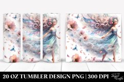 20 Oz Tumbler Sublimation | Fairy Tumbling with Spring Product Image 1