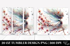 20 Oz Tumbler Sublimation | Pastel Fairy Wind Watercolor Product Image 1