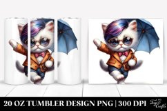 Cute Baby Cat with Cool Haircut 20 Oz Tumbler Product Image 1