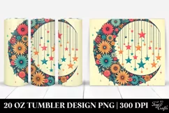 Whimsical Colorful Moon and Stars Design | 20 oz Tumbler Product Image 1