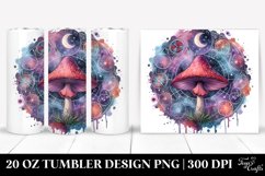 Vibrant Celestial Mushroom Clipart 20 Oz Tumbler Product Image 1