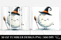 Funny Halloween Moon Clipart 20 Oz Tumbler Product Image 1