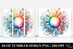 Colorful Pastel Sun | 20 Oz Tumbler Product Image 1