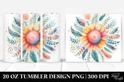 Colorful Pastel Sun | 20 Oz Tumbler Product Image 1