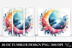Simple Watercolor Moon | 20 Oz Tumbler Product Image 1