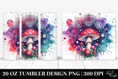 Vibrant Magical Celestial Mushroom Clipart Product Image 1