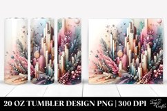 Abstract Pastel Stained Heather, 20 Oz Tumbler Product Image 1