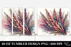 Abstract Heather Clipart, Transparent 20 Oz Tumbler Product Image 1