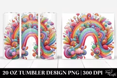 Colorful Vibrant Rainbow | 20 Oz Tumbler Product Image 1