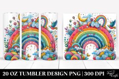 Colorful Vibrant Rainbow | 20 Oz Tumbler Product Image 1
