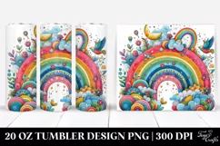 Colorful Vibrant Rainbow | 20 Oz Tumbler Product Image 1