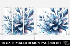 20 Oz Tumbler Sublimation | Abstract Glossy Freesia Made of Product Image 1