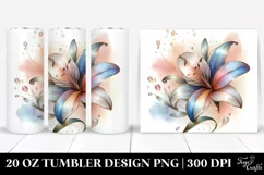 Shiny Lily Tumbler | 20 oz Tumbler Product Image 1