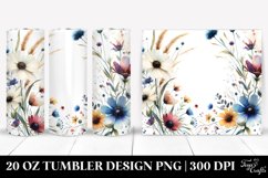 Centered Wildflowers Frame | 20 oz Tumbler Product Image 1