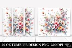 20 Oz Tumbler Sublimation | Tumbling with Spring Petals | Product Image 1