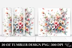20 Oz Tumbler Sublimation | Tumbling with Spring Petals | Product Image 1