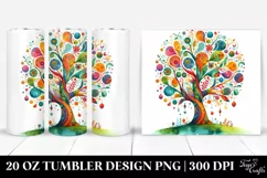 Colorful Whimsical Vibrant Tree | 20 Oz Tumbler Product Image 1