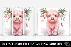 Cute Watercolor Baby Cow Clipart Product Image 1