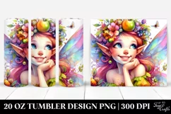 Vibrant Smiling Fairy Tumbler Product Image 1