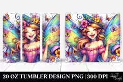 Vibrant Fairy Funny Tumbler Product Image 1