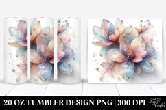 Abstract Shiny Magnolia 20 Oz Tumbler Product Image 1