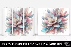 Abstract Shiny Magnolia 20 Oz Tumbler Product Image 1