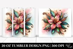 y Gardenia, Transparent 20 Oz Tumbler Product Image 1