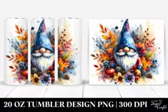 Autumn Garden Gnome Tumbler Product Image 1