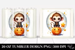 Baby Monkey Dressed for Halloween 20 Oz Tumbler Product Image 1