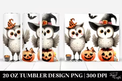 Simple Halloween Owl Clipart 20 Oz Tumbler Product Image 1