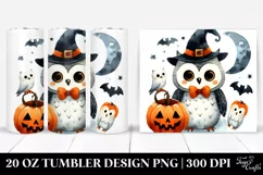 Simple Halloween Owl Clipart 20 Oz Tumbler Product Image 1