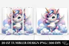 Cute Baby Unicorn Dancing | 20 Oz Tumbler Product Image 1