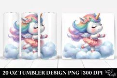 Cute Baby Unicorn Dancing | 20 Oz Tumbler Product Image 1