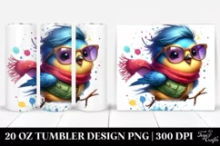 Cute Baby Bird Jumping | 20 oz Tumbler Product Image 1