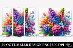 Colorful Bouquet with Hyacinth | 20 oz Tumbler Product Image 1