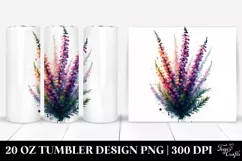 Watercolor Heather Splash | 20 Oz Tumbler Product Image 1