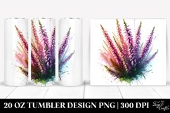 20 Oz Tumbler Sublimation | Glossy Heather Watercolor Product Image 1