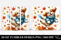 Colorful Tumbling Dog 20 oz Tumbler Product Image 1