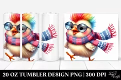 Cute Baby Chicken Running 20 Oz Tumbler Product Image 1