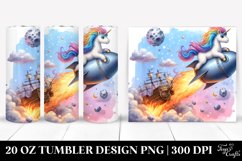 Cute Unicorn Diving from a Meteor | 20 Oz Tumbler Product Image 1