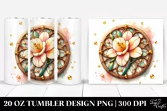 Watercolor Freesia Splash | 20 Oz Tumbler Product Image 1